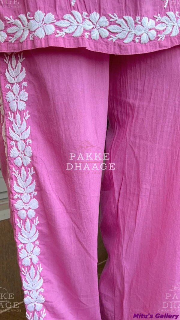 Hand Embroidery work Readymade Lillen 2pice set - Image 2