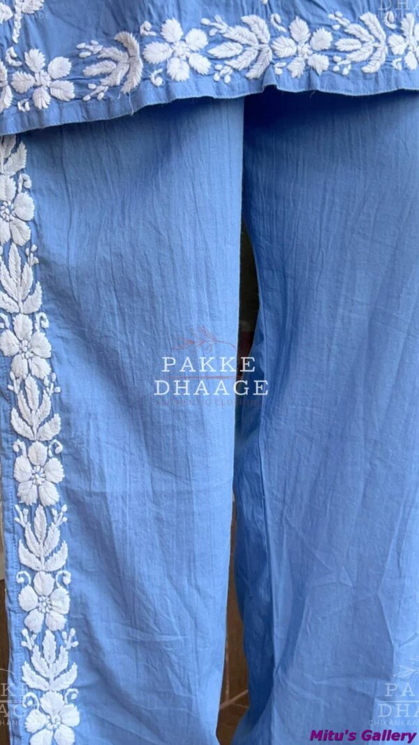 .Hand Embroidery work Readymade Lillen 2pice set - Image 2