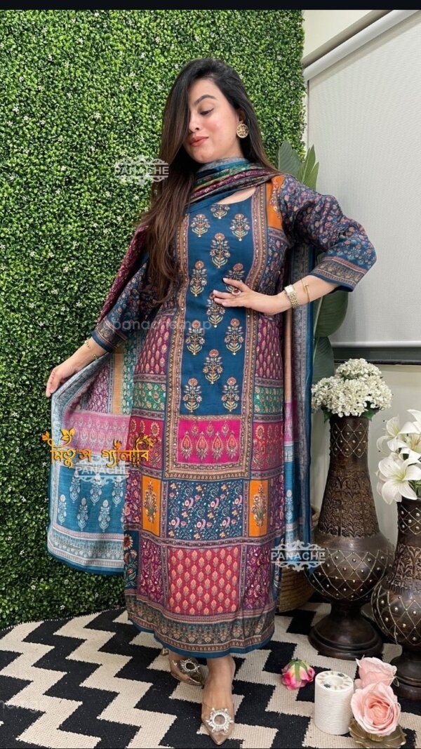 Digital Printed Fully Readymade Glass Work 3 Piece Set